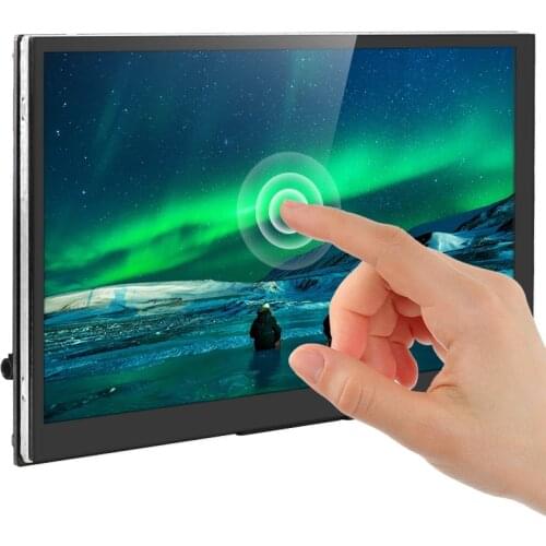 Raspberry Pi 4 Model B 7 Inch IPS LCD 1024x600 Touch Screen Adjustable Backlight Display + Bracket for Raspberry Pi 4B/3B+/3B/PC