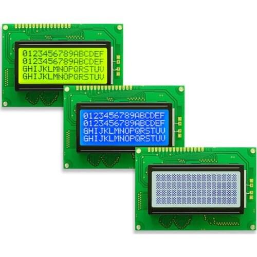 16PIN Parallel Character LCD1604 Screen NT7070 Controller Compatible for EQV 5V Grey White Backlight