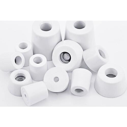 4Pcs White Rubber Feet Chair Floor Protector Non-slip Furniture Feet Table Leg Cover Cabinet Bottom Pads Funiture Legs