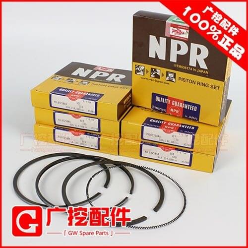 Free shipping for Komatsu pc300-7 S6D114 piston ring SDL03258ZZ
