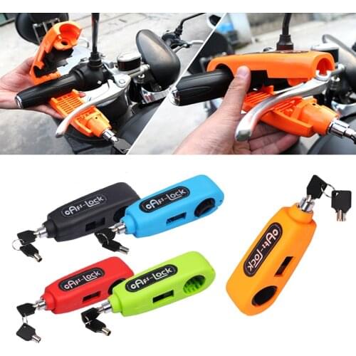 Motorcycle Griplock Handlebar Safety Lock Brake Universal Scooter Safety Throttle Grip Anti Theft Protection Security Lock