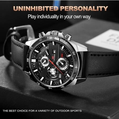 Date Clock Sport Quartz Watches Male Big Dial Watch Men Wristwatch Waterproof Reloj Hombre Watch Relogio Masculino VA VA VOOM