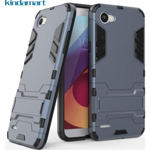 For LG Q6 Case for LG Q6 Plus Cover Luxury Robot Armor Rubber Bumper Shockproof Hard Case for LG Q6 M700