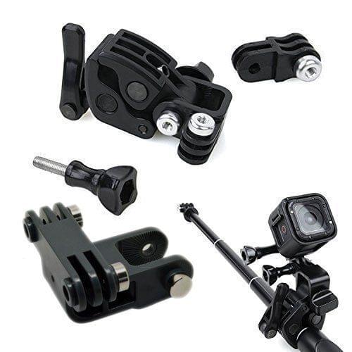 Black Universal Clamp Clip Mount fr Gun / Fishing Rod / Bow Fixing F GoPro SJCAM