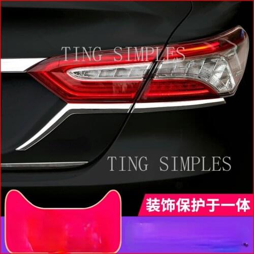 For Toyota Camry 2018 19 2020 Exterior decoration Rear taillight Decorative stickers Bright bar Headlight edge Lower trim Refit