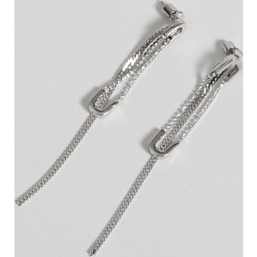 Earrings broken string tassel earrings pin long earrings