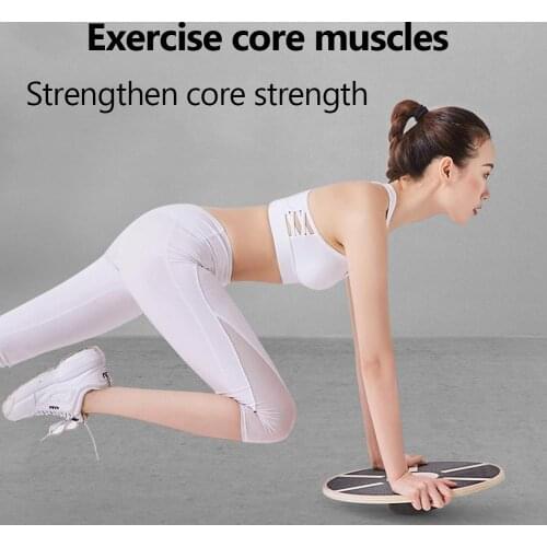 Home Gym Fitness Equipment Wobble Rotation Waist Twisting Sport Wooden Balance Board Exercise Twist Board Disc Non-slip Safety