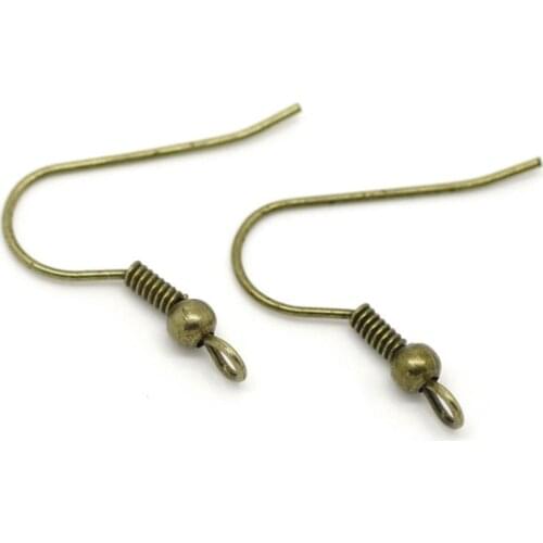 DoreenBeads Antique Bronze Earring Wire Hooks 21x20mm(Lead ,Nickel Free), 150 pairs (B17008)