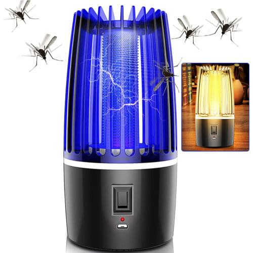 Mosquito Killer Photocatalyst USB Mosquito Trap Lamp Fly Mosquito Killer Lamp Muggen Insect Repellent for Home Bedroom Camping