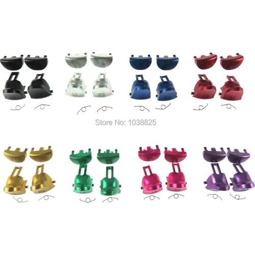 3Sets 4.0 Version 2 Controller With 2 SpringsAluminum Alloy Metal L1 R1 L2 R2 Trigger Buttons for PS4 Pro JDS 040 JDM 040