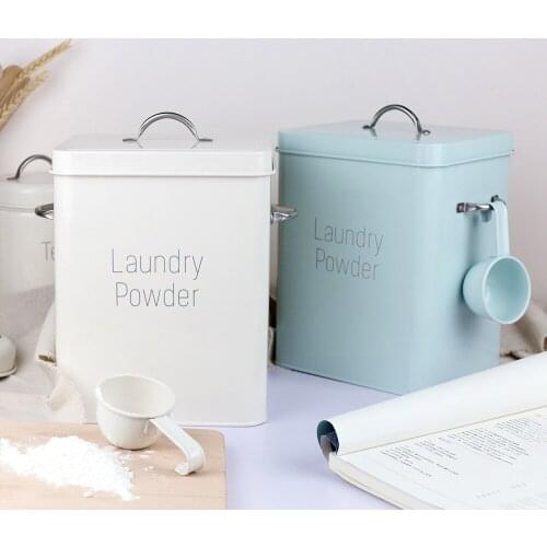 Powder Laundry Powder Boxes Storage Cereal Dispenser Storage Box Kitchen Food Grain Rice Container Washing Powder Bucket