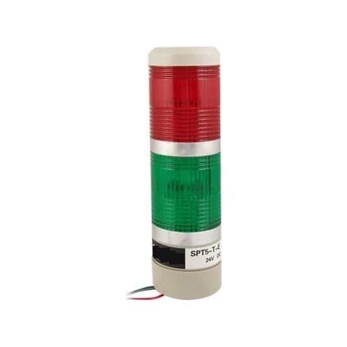 Red Green R/G Industrial Stack Signal Lamp Tower Alarm Light Blub DC 24V Industrial Signal Light