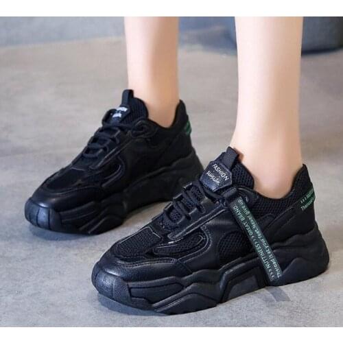 Women Fashion Shoes Solid Color Casual Sport Sneakers Female Casual Womens Vulcanize Shoes Comfortable Mesh Womens Shoes