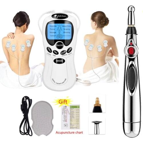 Laser Acupuncture Pen Meridian Energy Pen Massage TENS Unit Body Massager Digital Therapy Machine Muscle Stimulator Health Care