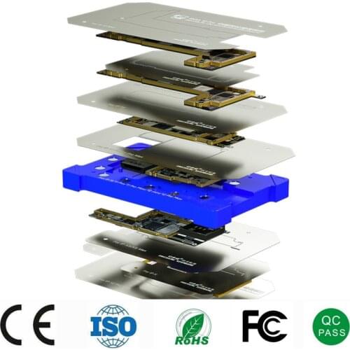 Mechanic iBGA 12 Pro 10 in 1 BGA Reballing Stencil Platform For iPhone X-12 pro max Motherboard Middle Rework Tin Mesh Template