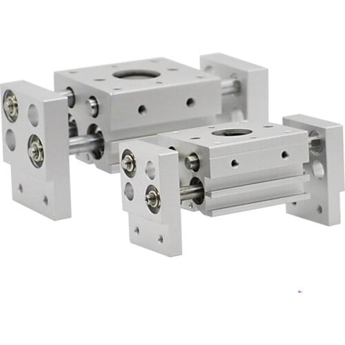 MHL2 10D 16D 20D 25D 32D 40D Double Acting Pneumatic Gripper Wide Type Air Gripper Parallel Cylinder Al Clamps Bore 10-40mm