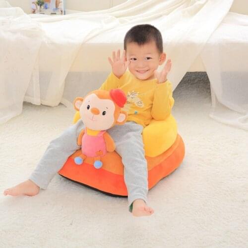 Cute Soft Stuffed Baby Seat Plush Toy Animal Toys Infant Back Support Learning Sit Safety Baby Sofa Feeding Chair Seat Kid Gift