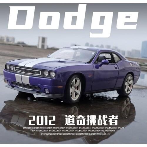 WELLY 1：24 Dodge Challenger Simulation Alloy Car Model Adult Collectible Gifts All Doors Can Be Opened Preferred gift