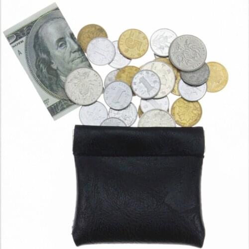 Fashion Pu Leather Coin Purse Money Change Bag Unisex Credit Card Holder Travel Mini Wallet Headphone Bag Key Earbuds Storage