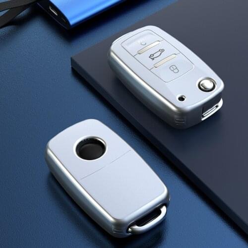 Soft TPU Car Key Case For VW Volkswagen Polo Golf Passat Beetle Caddy T5 Up Eos Tiguan SkodaA5 SEAT Leon Altea Full Cover