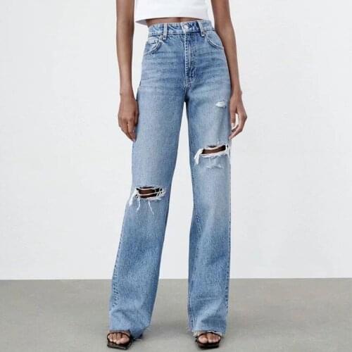 Nlzgmsj Womens Ripped Jeans