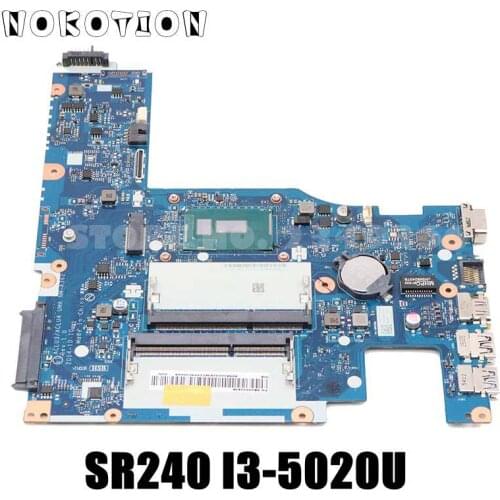 NOKOTION ACLU3 ACLU4 NM-A362 Main Board For Lenovo G50-80 Laptop Motherboard SR240 I3-5020U CPU DDR3L Full tested