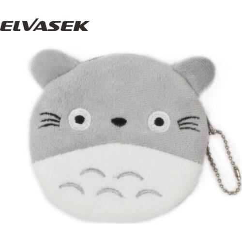 New Zipper Mini Coin Bag Plush Small Change Bag Children Cute Cartoon Animal Bear Small Purse Coin Pocket for Kids Gift CA6937
