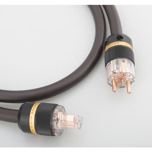 New Viborg EU Schuko power cable VP1606 OFC RISR 6MM square AC Power cords Cable Audio Grade 16MM Pure Copper Schuko Plug