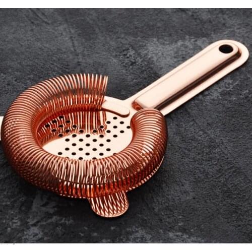 SUS304 Stainless steel spring Ice filter Cross mouth Liqiut filter Insulator Bar Tools golden/gray/cooper