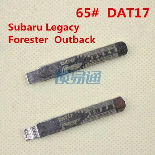 Scale Shear Teeth Blank Key DAT17 For Subaru Legacy Forester Outback NO.65 Engraving Line Key Blank For Locksmith[10pcs]