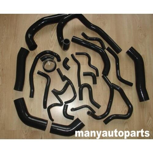 Silicone Radiator Hose for TOYOTA SUPRA MA70 MK3 7M-GT/7MGTE 3.0L 1986-1992 1987 88 89 90 91 BLACK