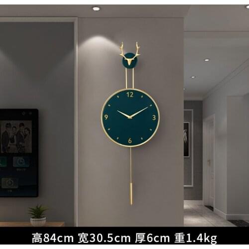 Light Luxury Wall Clock Nordic Living Room Creative Clock Fashion Home Wall Modern Simple Clock Bedroom Mute Decoration