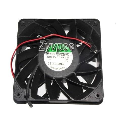 120x120x38mm PSD2412PMB1 (2).GN.I55 24V 19.2W 2Wires 12CM Inverter Fan
