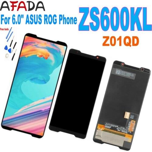2018 Original Amoled for Asus ROG phone ZS600kl Z01QD LCD Display Touch Screen Digitizer Assembly Replacement Spare Parts