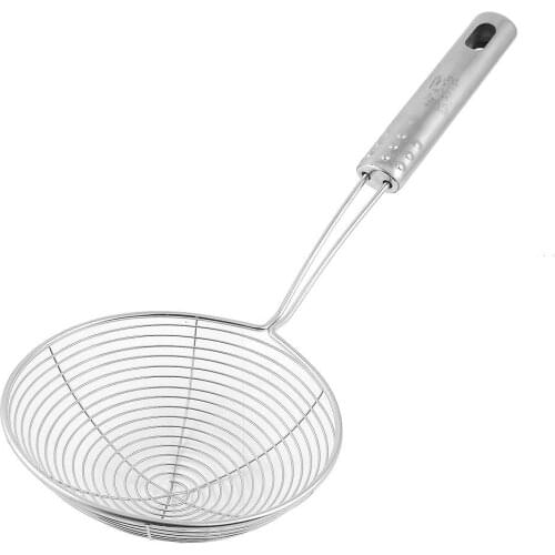 2020 Stainless Steel Food Oil Pot Strainer Ladle Kitchen Tools Oval Fine Mesh Skimmer Colanders Skimmer Oval