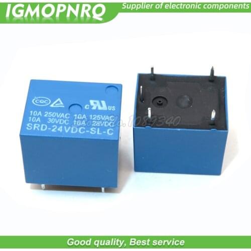 5PCS High Quality Relay SRD-24VDC-SL-C SRD-24VDC-SL SRD-24V SRD24VDC relays 5PINS 24V DC IGMOPNRQ