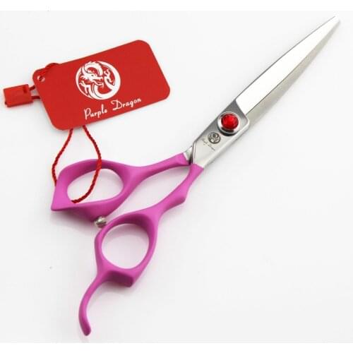 566# 6'' Brand Purple Dragon TOP GRADE Diamante Hairdressing Scissors JP 440C Home & Salon Barbers Cutting Scissors Hair Shears