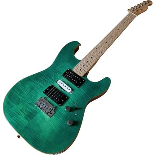 ST electric guitar sunburst color high gloss 39 inch basswood body with canada maple neck good quality