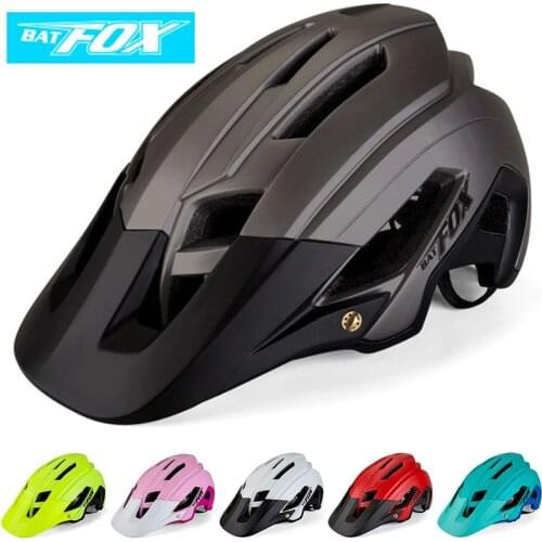 BATFOX Mountain Riding Bicycle Helmet Man Woman Ultralight MTB Bike Helmet BAT FOX DH AM Bicycle Safety Helmet
