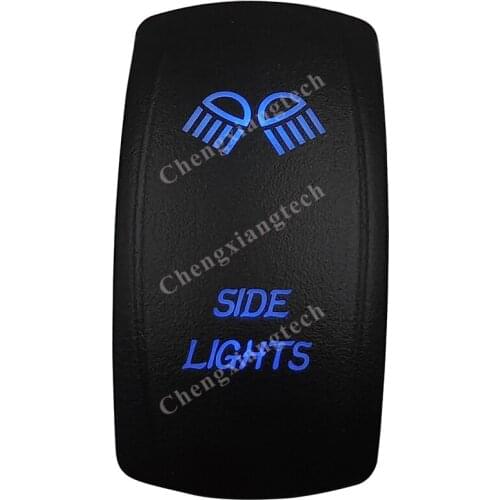 Side Lights Car Boat Blue Led Lasor 5 Pin Rocker Toggle Switch On Off 12v 24v Marine Grade for Carling Arb Narva 4x4