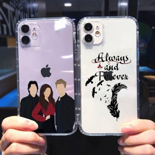 The Vampire Diaries Phone Cases Transparent soft For iphone 5 6 7 8 11 12 s c se plus mini x xs xr pro max