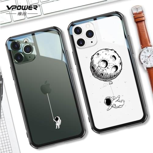 Tempered glass Case For iphone 11 pro max 6.5 6.1 protection transparant clear phone cases for iphone 11 pro glass shell cover