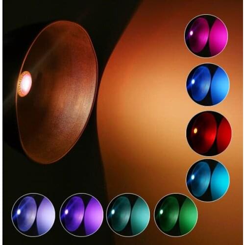 Colorful LED RGB 9W B22 Light Bulb Drop shipping