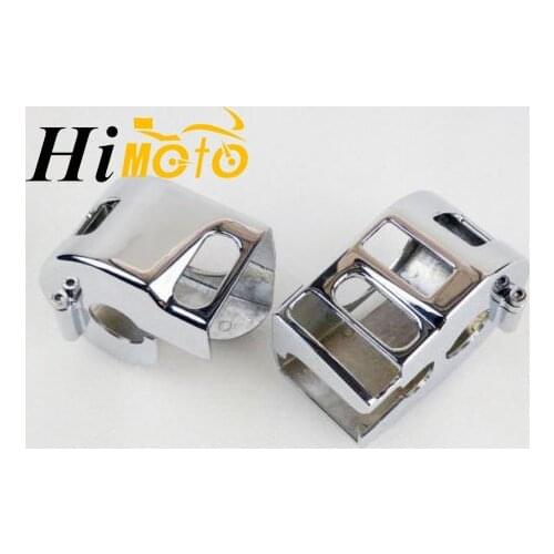 For Yamaha 1999-2012 2007 2008 2009 2010 2011 XVS V-Star 1100 Classic XVS1100 Chrome Motorcycle Handlebar Switch Housing Cover