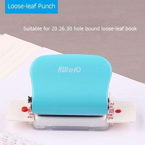 DIY Hole Puncher Loose Leaf Hole Punch A4 A5 B5 6holes 20holes 26holes 30holes Handmade Paper Hole Puncher Office Stationery