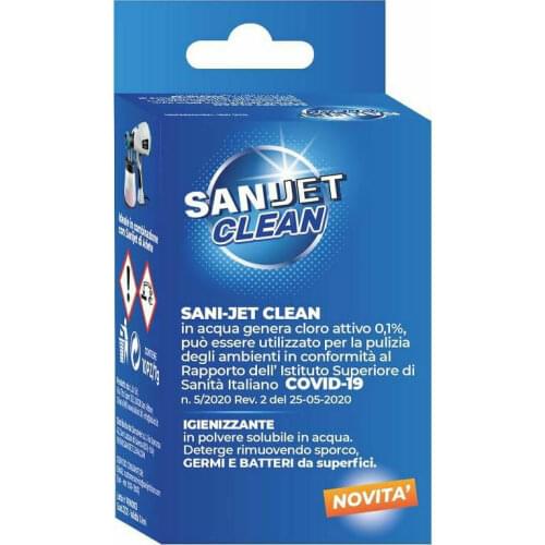 Aries SaniJet Clean hygienic chlorine powder active 0.1% 70gr 10 envelopes 7gr