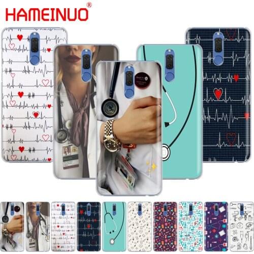 HAMEINUO Nurse Medicine Health Heart Cover phone Case for Huawei NOVA 2 2S 3e PLUS LITE P smart 2018 enjoy 7s mate 7 8 9 10 pro