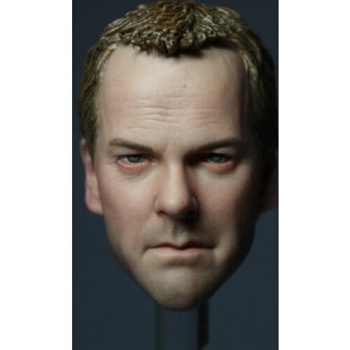 1/6 Scale Jack Bauer Head Sculpt Kiefer Sutherland for 12" Body