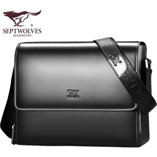 Mens Real-Leather Bag Horizontal Shoulder Bag Crossbody Bag Casual Business Briefcase Mens Bag Leather Backpack