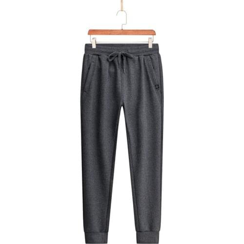 Mens Japanese thick sweatpants pants cotton wool warm autumn and winter